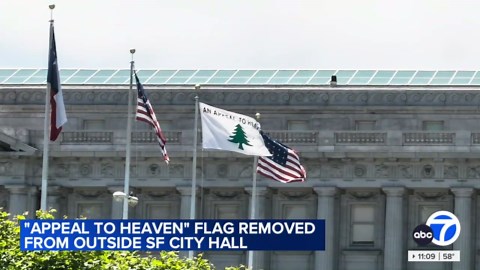 San Francisco takes down controversial 'Appeal to Heaven' flag from in front of city hall