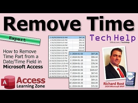 How to Remove Time Part from a Date/Time Field in Microsoft Access