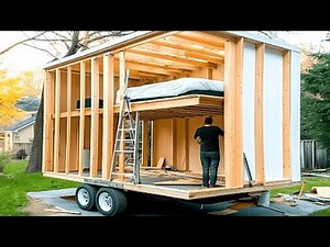 Man Builds Amazing Mobile Home | by Step Guide by @buildersblueprint