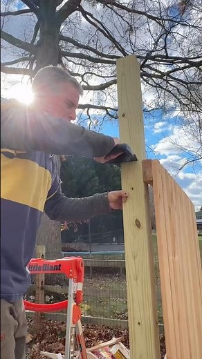 How to trim fence posts with a circ saw and finish a clean cut with a handsaw like a pro