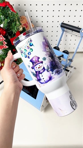 1.3K views | 磻 2 IN 1 40 OZ Tumbler Heat Press 磻 Printing top and...