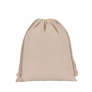 [Hot Item] Natural Canvas Drawstring Pouch Bag Cotton Dust Eco Bag Gift Drawstring Bag with Logo