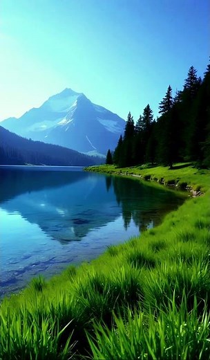 Heaven on Earth 🌿 | Breathtaking Mountain Lake Scenery in 4K