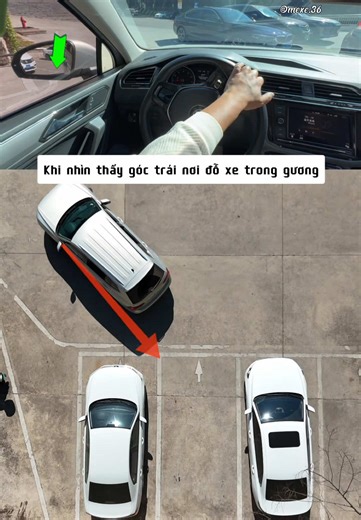 Phương pháp ghép xe dọc bên trái này rất dễ dàng, đơn giản và dễ hiểu cho lái mới #kienthucoto #kienthuclaixe #laixeantoan #mexe36