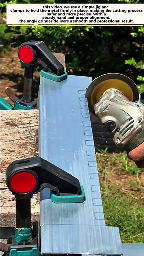 Clean Metal Cutting with Angle Grinder + Simple Jig Setup!