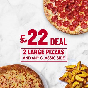 I scream, you scream, we all scream for our £22 deal. Now including a FREE Ice Cream 🍨 Pick between Ben & Jerry's or Magnum and order now | Pizza Hut