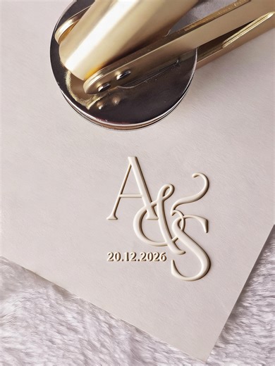 Custom Monogram Wedding Embosser -custom Wedding Embosser Stamp,personalized Embosser Stamp, Wedding Envelop Embosser, Napkin Embosser - Etsy UK