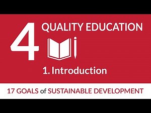 Quality education | 1. Introduction | SDG#4