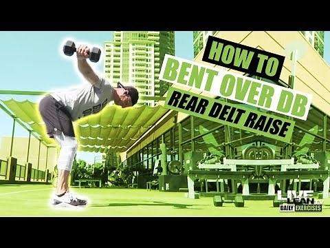 How To Do A BENT OVER DUMBBELL REAR DELT RAISE | Exercise Demonstration Video and Guide