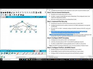 11.6.1 Packet Tracer - Switch Security Configuration