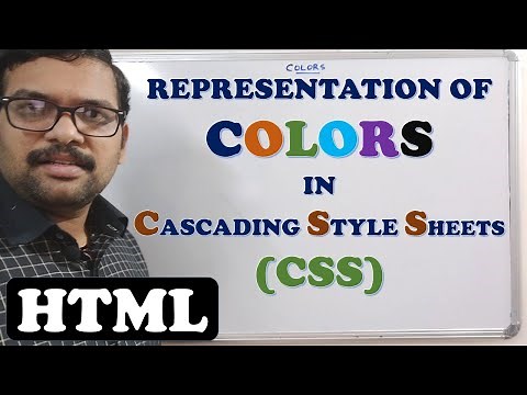 COLORS IN CSS (REPRESENTATION ) - HTML