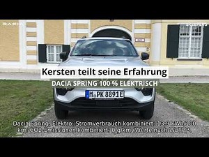 DACIA SPRING | Probefahrt mit Kersten | Dacia Deutschland