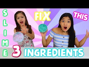 FIX THIS SLIME WITH ONLY 3 INGREDIENTS SLIME CHALLENGE