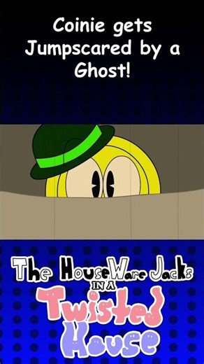 Coinie Gets Jumpscared by a Ghost! #kazukitoons #thehousewarejacks #animation