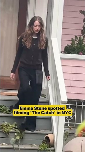 Emma Stone films scene for new movie “The Catch" in NYC #shorts