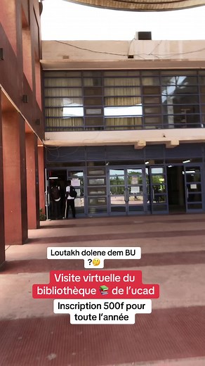 Visite virtuelle du bibliothèque universitaire de l’ucad