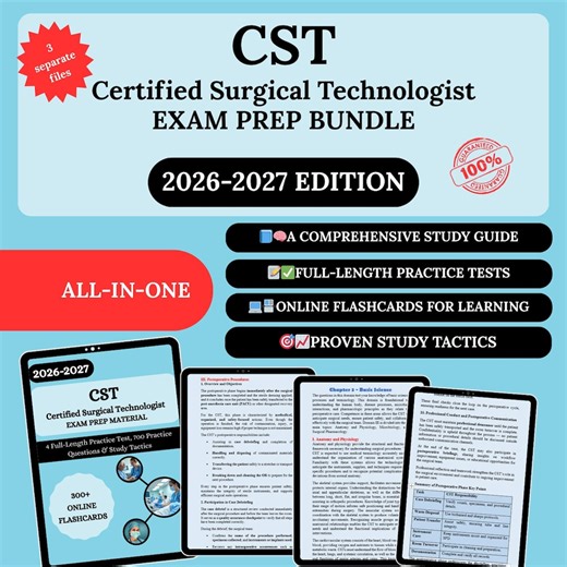 CST Exam Prep Bundle 2026 | Surgical Tech | Certified Surgical Tech Exam Study | Surgical Tech Notes | Surgical Tech Study | CST Study Guide - Etsy Hong Kong