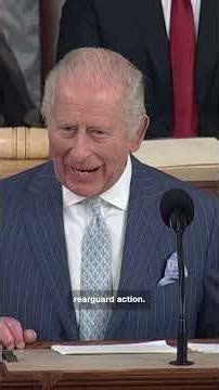 King Charles took a few opportunities for humor as he addressed a joint meeting of Congress