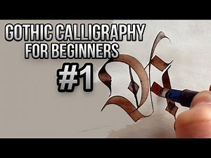 Gothic calligraphy for beginners #1(A,B,C)