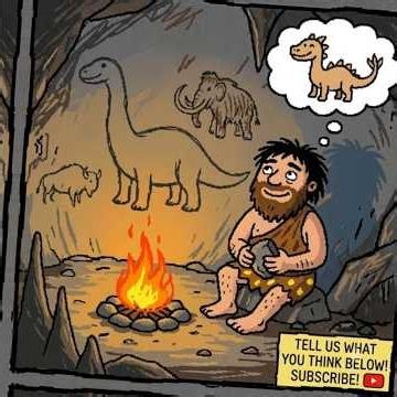 Were Cave Paintings Actually Dinosaur Sightings? 🎨 #paleontology #ancientart #mysteries