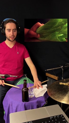 Recreating Turning Red Cooking Scene Sounds at the Drums!