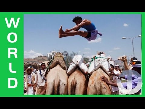 Camel Jumping in Yemen on Trans World Sport