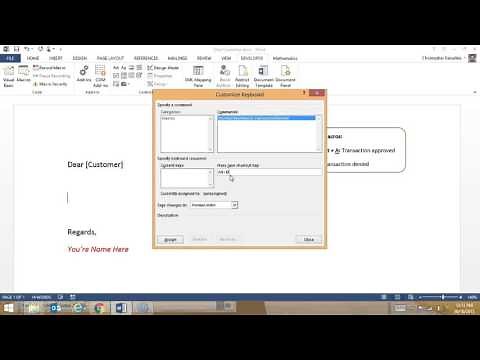Automated Comment Macros in Word