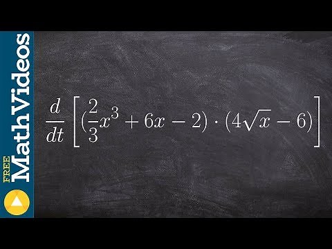 Find the derivative using the product rule trinomial by binomial
