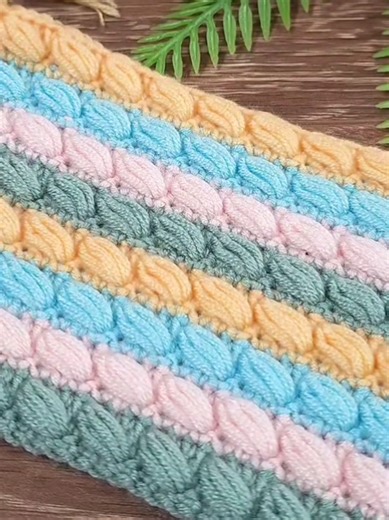 Colorful Crochet & Knit Design 🌈🧶 Simple, Clean & Aesthetic Texture ✨ #crochetpattern #knittingtiktok #yarnlovers #fiberartist #foru