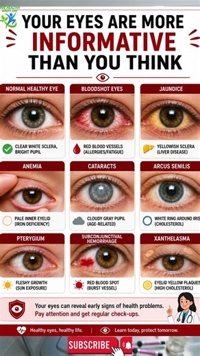 What Your Eyes Can Reveal About Your Health 👁️ | 10 Warning Signs You Shouldn't Ignore