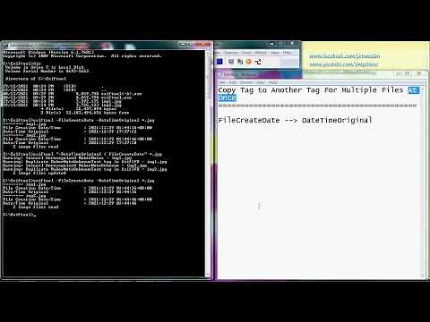 Copy From One Metadata Tag To Another Tag Using Exiftool For Multiple Files All At Once