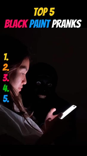 Top 5 Black Paint Pranks😳 #top5 #prank #funnyshorts