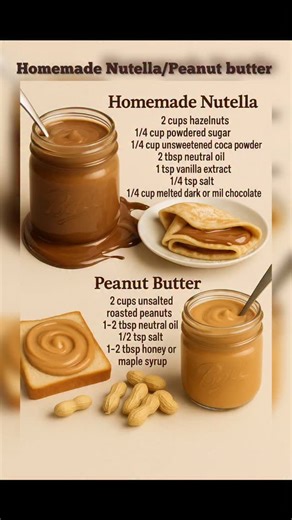 8.2K views · 24 reactions | 樂 Homemade Nutella & Peanut Butter...