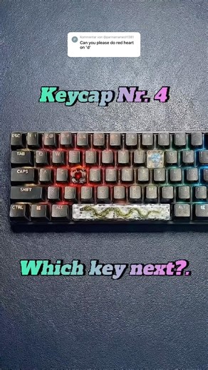 Custom Keyboard Part 4 | You asked for a RED HEART keycap! ❤️🥺