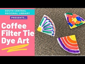 Coffee Filter Tie Dye Art