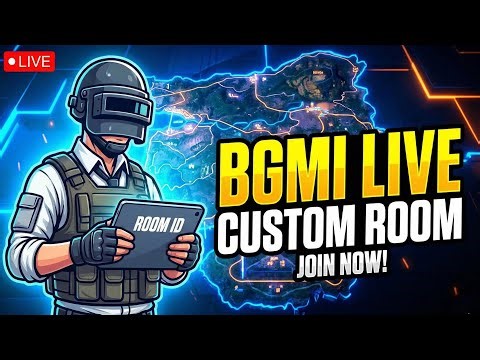 BGMI LIVE CUSTOM ROOM BGMI CUSTOM GAMPLAY BGMI CUSTOM ROOM LIVE FREE FUN CUSTOM BGMI