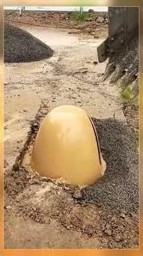 Water Displacement Magic in Construction! Watch This Incredible Process! #Shorts