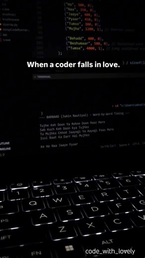 When a coder falls in love. #barbaad #yoitubeshorts #coding #codinglife #shorts