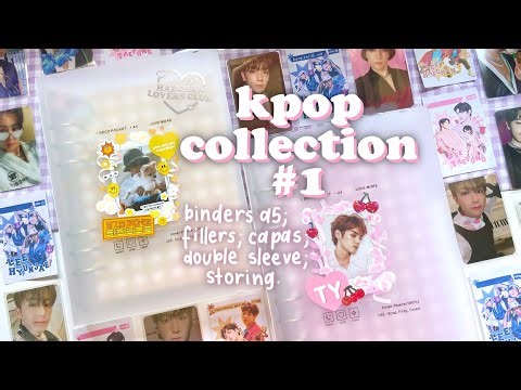 organizando minha coleção de kpop: binders a5, capas, fillers, double sleeve, storing | daniela kang
