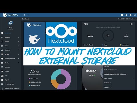 FreeNAS 11.3 - How to create Dataset and mount #Nextcloud External Storage - #FreeNAS