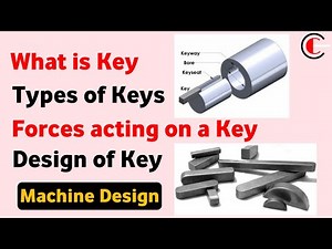 Key & its Keyways in Machine Design || Function & Types of Keys || Design of Key (in Hindi)