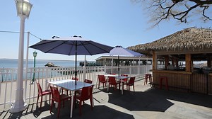 Charley's Pier Restaurant Tiki Bar at Playland park in Rye