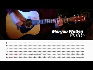 How to Play SMILE by Morgan Wallen + TAB #guitar #lesson #tutorial