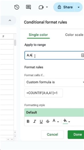 Highlight Unique Values