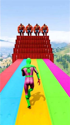 GTA 5 Epic Water Ragdolls | Spider-Man Jumps / Fails ep.18790 #shorts