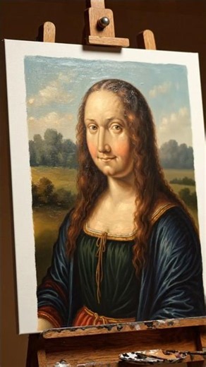 Mona Lisa Comes to Life 🎨✨ | Satisfying Painting Process | MINHAL_ART