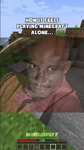 how it feels playing minecraft alone😱