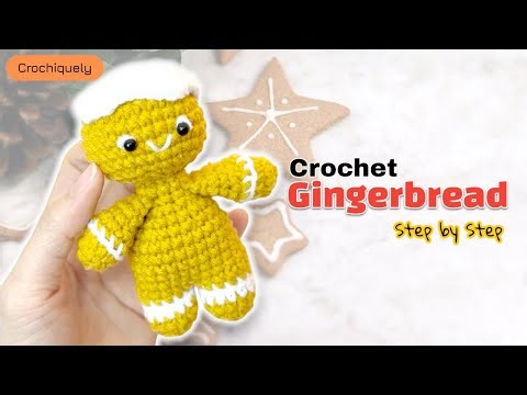 Cute Crochet Gingerbread 🍪 | Easy Holiday Tutorial