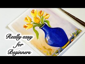 Really Easy Tulips Oil Painting Tutorial ✨Step By Step for Beginners