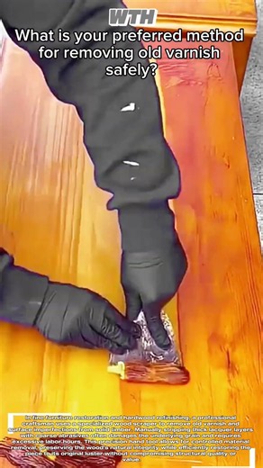 Traditional Wood Scraper Removes Old Varnish From Hardwood Furniture Safely And Efficiently